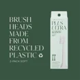 thumbnail image 2 of PLUS ULTRA Toothbrush Replacement Heads for Sonicare Electric Toothbrush, Soft, Eco-Friendly, 2 Pack, 2 of 11