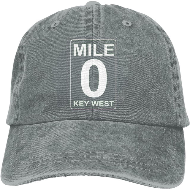 Mile 5 Key West, Classic Baseball Cap Trucker Hat Adult Unisex Adjustable Dad Hats Blue