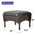 thumbnail image 4 of POCASSY Wicker Outdoor Ottoman, 4 of 6