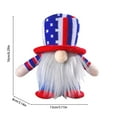 thumbnail image 3 of Utoimkio 4th of July Patriotic Gnomes Plush Decorations Party Supplies Memorial Day Red White Blue Gnomes Doll Patriotic Decorations for Home Party 4th of July Accessories, 3 of 8