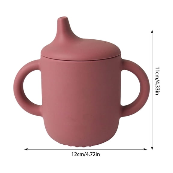 LEHOZIHEQ Silicone Sippy Cup, for Toddlers and Babies, Dishwasher and Microwave Safe, Baby Water Cup for Drinking and Training