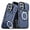 Blue, variant on Case for iPhone 16 Plus,Military Grade [Built-in Kickstand] Magnetic Rotate Ring Holder Heavy Duty TPU PC Drop Shockproof Protect Phone Case for iPhone 16 Plus,6.7 inch 2024 (Black)