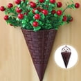 thumbnail image 4 of Pungan 3-Pack Small Woven Wall Hanging Baskets for Orchids and Plants, Decorative Flower , 12.4" x 5.51" x 2.76", 4 of 11