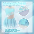 thumbnail image 5 of YEAHDOR Kids Girls Sleeveless Sequins Floral Ballet Skirted Leotard Figure Ice Skating Dress Costume, 5 of 7