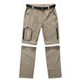 thumbnail image 5 of Nmnitkp Cargo Pants for Men Hiking Pants Convertible Zip Off Lightweight Waterproof Quick Dry Outdoor Fishing Travel Safari Camping(With Belt), 5 of 8