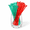 Green&Red-100, variant on 100 Pink Glitter Plastic Swizzle Sticks Cocktail Stirrers