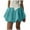 M118 Blue, variant on Tfken Summer Women Skirts Elastic Waist Solid Color Mini Bubble Skirts Trendy Daily Wear Female Classic Clothes Black
