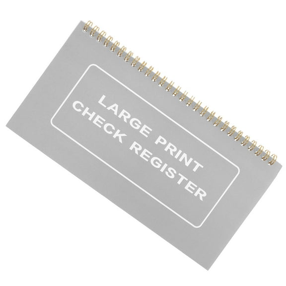 OUNONA  2 Pcs Check Ledgers for Personal Checkbook Money Saving Planner White