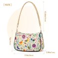 thumbnail image 3 of FORMRS Womens Shoulder Bag with Chain Strap Clutch Purse Cute Tote Handbag, Purple Cartoon Animals, 3 of 7
