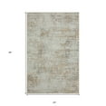 thumbnail image 3 of 2' X 3' Gray Damask Distressed Area Rug, 3 of 9