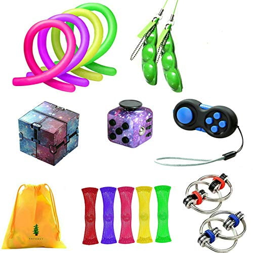 Zcoins Fidget Toy Fidget Dice Infinity Cube Flippy Chain Peapod Marble Fidget Stretchy Band Walmart Com Walmart Com