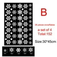 thumbnail image 6 of White Snowflakes 4-Sheet Christmas Window Clings Snowflakes Window Decals Static Window Stickers, 6 of 6