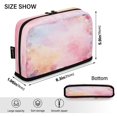 thumbnail image 3 of Standing Pencil Case with Base Large Capacity Stationery Pouch Pen Bag with Zipper for Women Men Colorful Pastel Floral Pattern, 3 of 7