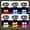 White, variant on 210 Degree Rock Lamp Led Marker Light 24 Wide-Angle SMD Chips 4m Extension Cables IP67 Waterproof Rock Light Flashing/Constant Light Modes 6000K LED Side Marker Light for Trucks Trailers SUVs UTVs