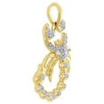 thumbnail image 2 of 10K Yellow Gold Diamond Scorpio Zodiac Sign Pendant 1" Mens Pave Charm 0.25 Ct., 2 of 5