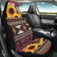thumbnail image 4 of Jeiento Southwest Aztec Car Seat Covers Front Seats Only Purple Driver Seat Cover High Back Seat Cushion Covers Auto Decoration Interior Accessories Fit for SUV Van Truck Sedan, 4 of 6