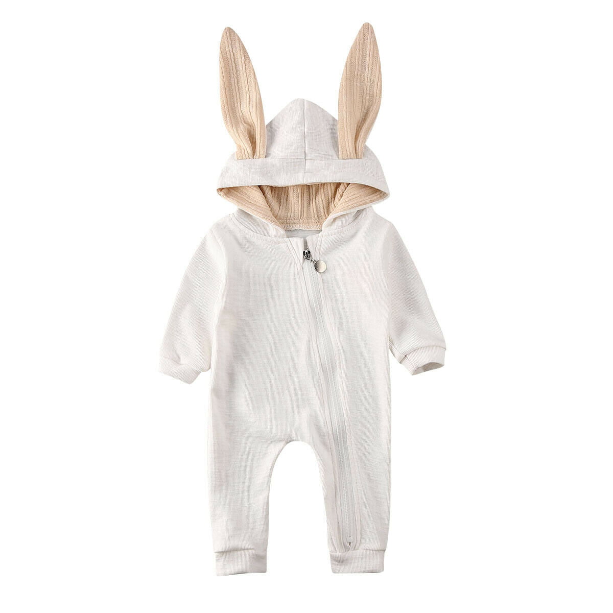 Toddler Baby Girls Boy Suit Rabbit 3D Ear Warm Romper Jumpsuit Outfits Set CA 
