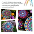 thumbnail image 3 of Yeacher 19 Piece Mandala Dotting Tools DIY Painting Stencils Ball Stylus Palette Paint Brushes Multifunction Embossing Dot Kit for Canvas Rocks Coloring Drawing Crafting Art Supplies Handwork Decor, 3 of 8