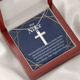thumbnail image 4 of To My Niece Follow Your Instinct Cross Card Necklace w Stainless Steel Pendant, 4 of 7