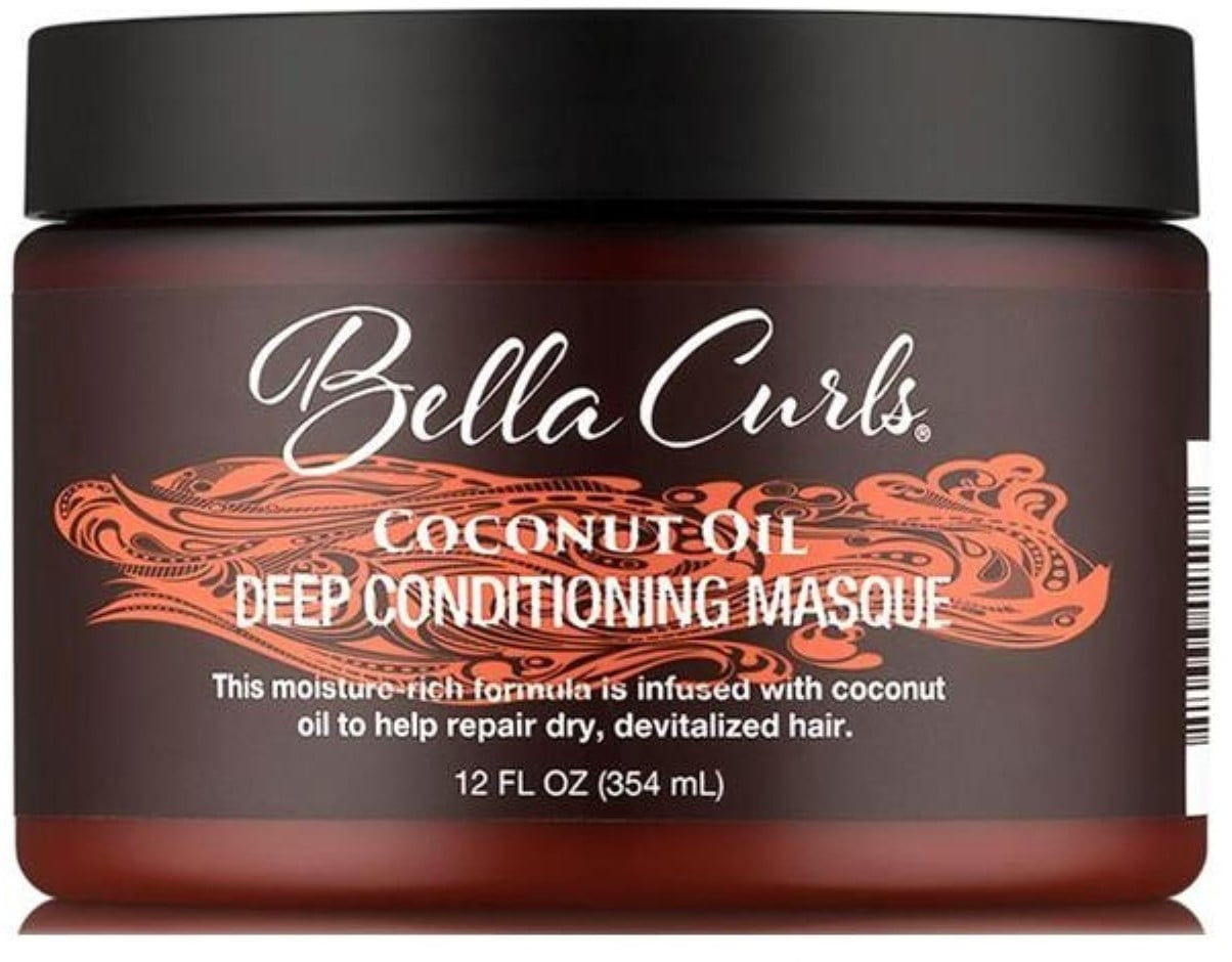 Bella Curls Coconut Oil Deep Conditioning Masque, 12 oz