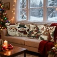 thumbnail image 3 of Cheapark 4Pcs 15.75x15.75 Inch Christmas Pillow Covers - Soft Fabric with Hidden Zipper, Festive Print Design, Decorative Pillow Cases for Sofa Couch Bed, Christmas Home Decor Essentials, 3 of 8