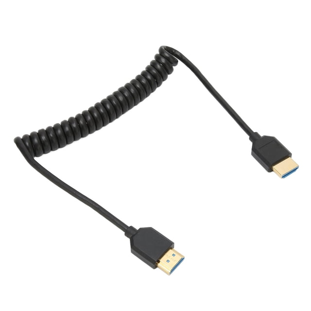 Cable de resorte de interfaz multimedia HD de alta velocidad 8K 60Hz Cable en espiral de interfaz multimedia HD de alta velocidad Plug and Play