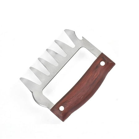 

cusimax 2 Pcs Bear Claw Barbecue Fork Clamp Stainless Steel Useful Meat Divider Barbecue Tool Multi-function Meat Remover Fork