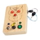 thumbnail image 2 of Tablero ocupado con interruptor LED, desarrollo educativo con botones, juguetes sensoriales físicos para exteriores, enseñanza, fiesta de educación, 2 of 9