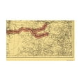 thumbnail image 4 of Railroad Map - Atlantic and Pacific Railroad Connections - Colton 1883 - 38 x 23 - Vintage Wall Art, 4 of 5