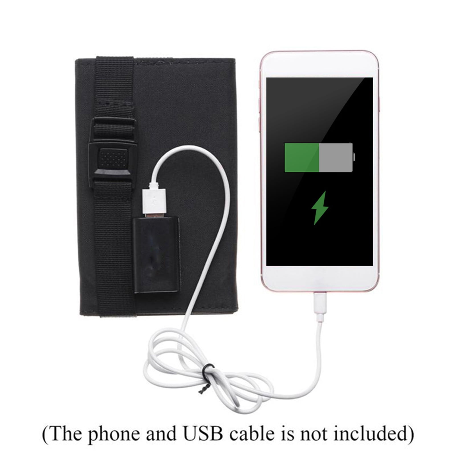 Tmalltide 100W 5V USB Solar Panel Portable Folding Foldable Waterproof Power Bank Outdoor Camping Hiking Phone Charger Cells
