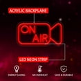 thumbnail image 5 of On Air Neon Sign for Wall Decor, USB Powered On Air Led Light Sign, Recording Light Sign for Bedroom Room, Game Room, Broadcasting Room, Music Studio, Play Room, 5 of 8