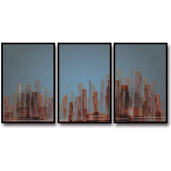 IDEA4WALL 3 Piece Framed Canvas Wall Art for Living Room, Bedroom Nordic Style Canvas Prints for Modern Home Decoration Ready to Hang