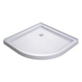 thumbnail image 5 of Prime 38 in. x 38 in. x 78 3/4 in. H Shower Enclosure, Base, and White Wall Kit in Brushed Nickel and Clear Glass, 5 of 11