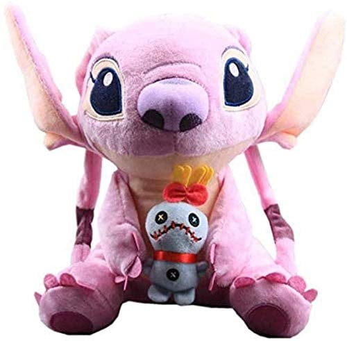 Cartoon Lilo & Stitch Plush Toy Stitch Holding Scrump Stuffed Animal Doll Gift 