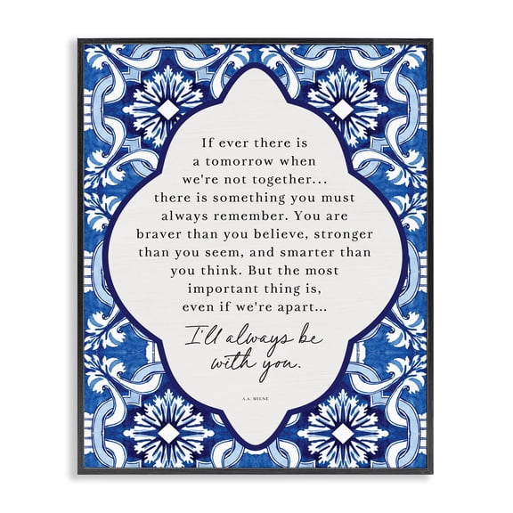 Always Be With You Inspiration Black Framed Giclee Art, design by Lettered and Lined