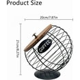 thumbnail image 2 of Coffee Pod Holder with Lid, Metal Coffee Capsule Storage Basket, Large Capacity K Cup and Espresso Coffee Holder, for Kitchen Countertop, Coffee Bar (Black), 2 of 7