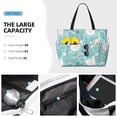 thumbnail image 2 of Daiia Swan And Flowers4 Beach Travel Bag - Water-Resistant Beach Bag, Lightweight Tote with 7 Pockets for Women and Men - Gym,Pool,Camping,Reusable Grocery Bag, 2 of 6