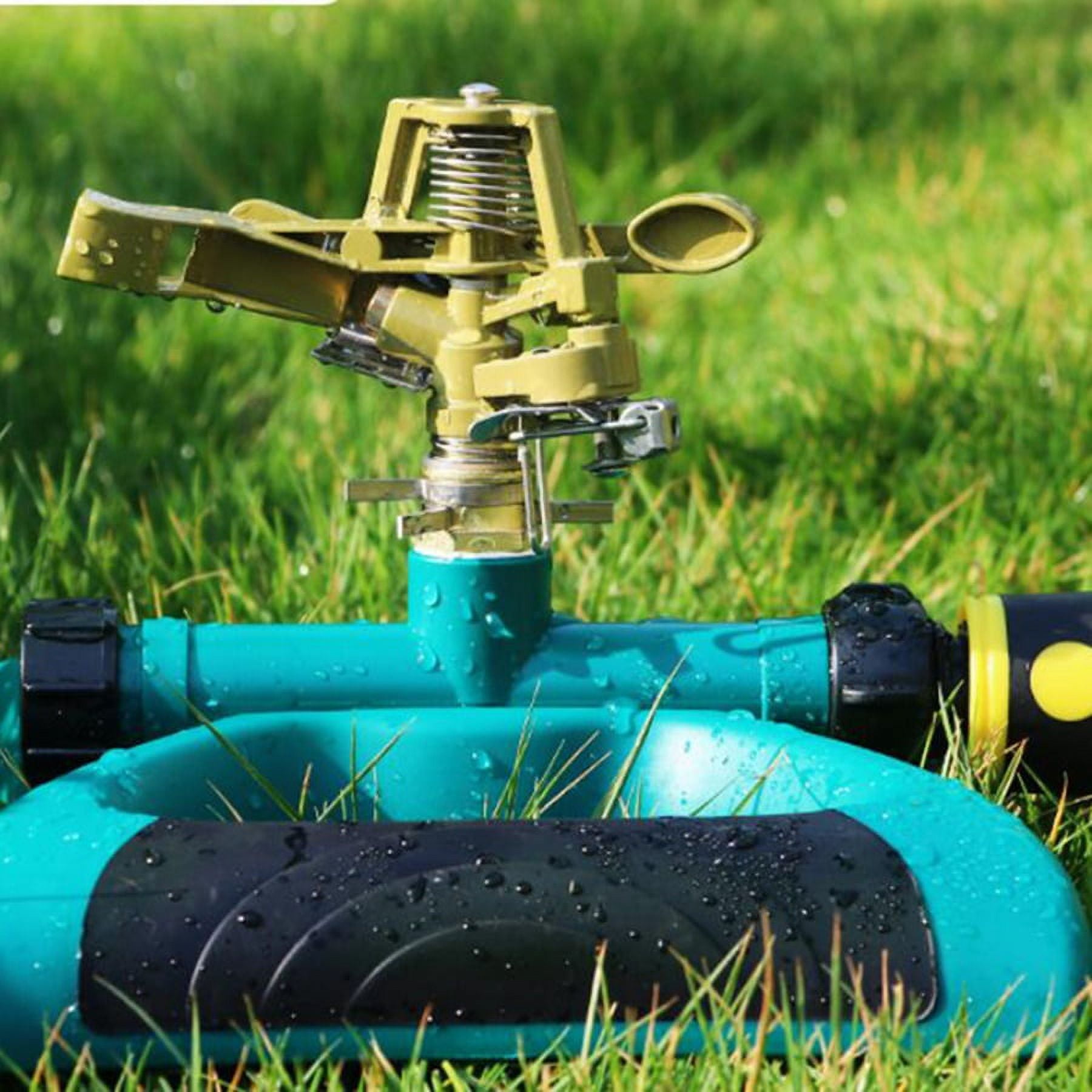 4Pcs 1/2 Inch Heavy Duty Impact Sprinkler Head Perfect for Watering Large Gardens Hose End Sprinklers Watering Tools