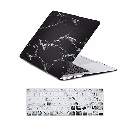 Bag LCD Keyboard Skin 4 IN 1 Black Marble Case for Macbook Pro 13" w./ Retina 