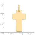 thumbnail image 3 of Avariah Diamonds Solid 14k Yellow Gold Polished Cross Charm - 36mm, 3 of 5
