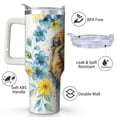thumbnail image 2 of Graphic Design Stainless Steel Insulated Mug with Lid and Handle, 30oz, 2 of 4