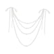 thumbnail image 2 of Decoración de respaldo de silla, decoración de boda, accesorio de fotografía, decoración de banco versátil floral Blanco, 2 of 9