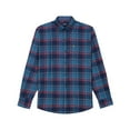 thumbnail image 4 of Big & Tall IZOD Stratton Flannel Long Sleeve Button Down Shirt Color: Light Bijou Blue Size: 3XB, 4 of 4