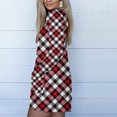 thumbnail image 5 of IROINNID Women's Open Front Jacket Print Long Sleeve Casual Christmas Coat Cardigan With Pocket Casual Tops, Red, 5 of 8