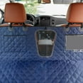thumbnail image 5 of Waterproof Car Pet Mat for Back Seat | Rear Seat Cover Hammock Style with Side Flaps | Scratch-Resistant Twill | Fits SUVs,Trucks,Cars | Easy Clean | 53.9x24.4x22.4 in | Black,Green,Brown,Blue, 5 of 7