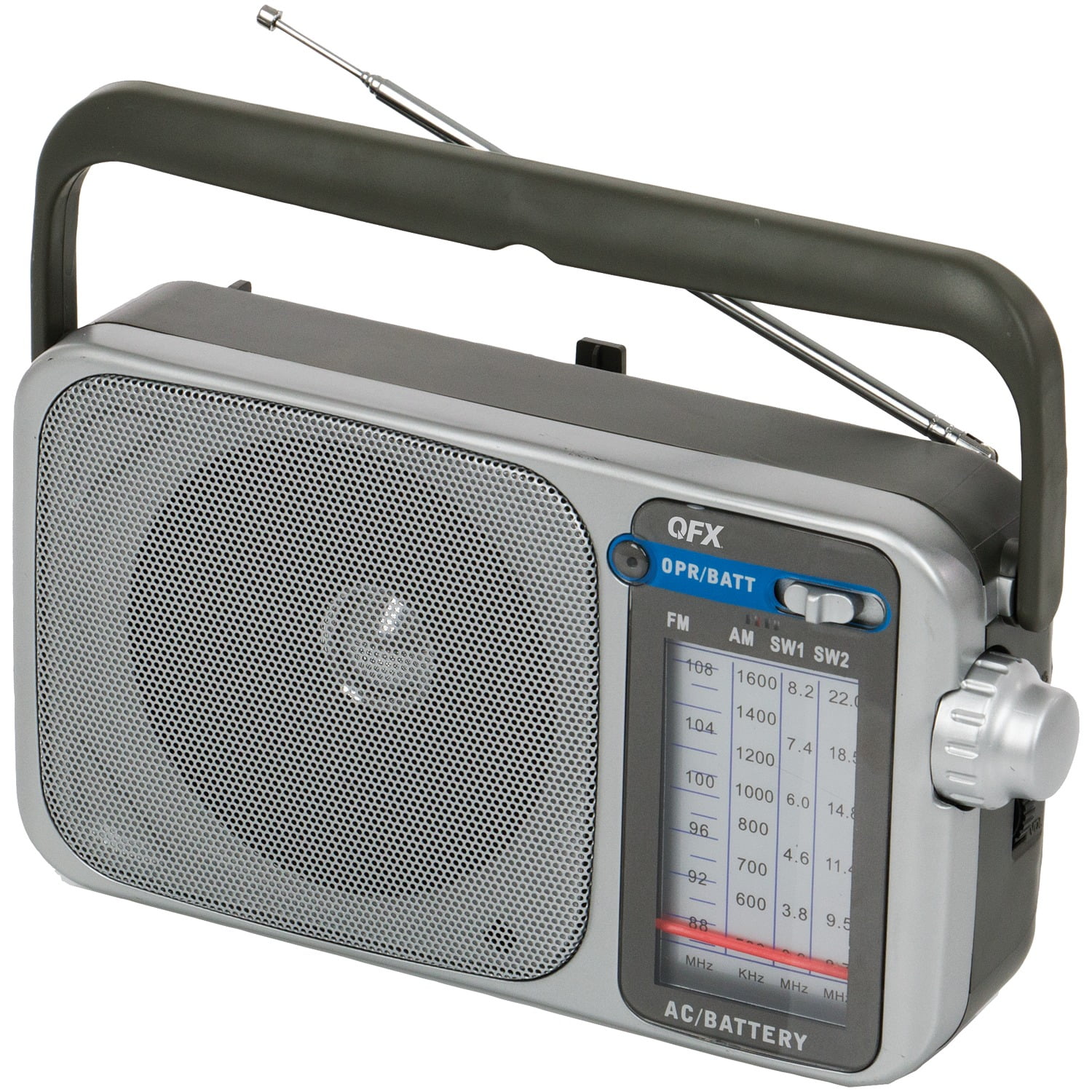 chap hensynsløs foragte Qfx R-24 Retro Am/fm/sw1 And Sw2 Portable Radio - Walmart.com