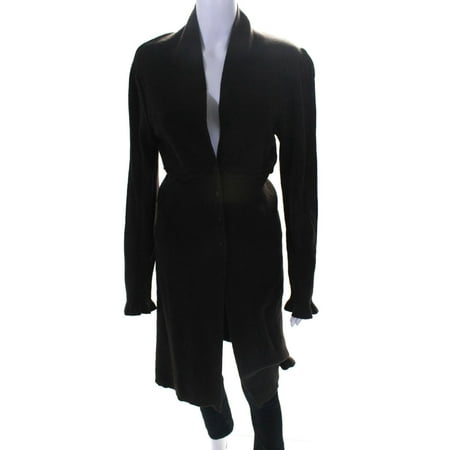 

Pre-owned|Max Studio Women s Button Up Mid Length Cardigan Brown Size M