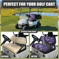 thumbnail image 5 of Binienty Floral Butterfly Golf Cart Seat Cushion Cover Soft Fabric Non-slip Cherry Blossom Golfcart Seat Covers Club Car DS Precedent Golf Cart Seats Cover with Elastic Edge, Easy to Install, 5 of 8