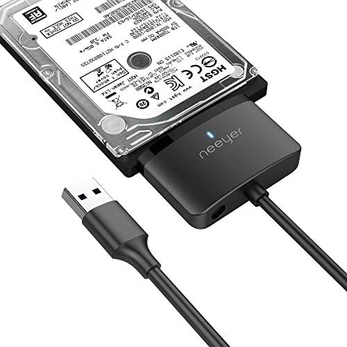 SATA to 3.0, Neeyer SATA III Hard Adapter Cable for 3.5/2.5 Inch HDD/SSD with 12V/2A Power Adapter, 20 Inch Walmart.com