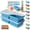 Blue-2 Cup-2 Pack, variant on Silicone Freezer Tray With Lid Soup Container Molds Steel Reinforced Rim Large Ice Cube Sauce Leftovers Homemade Meal Prep Freezing Kitchen Storage Containers Cream